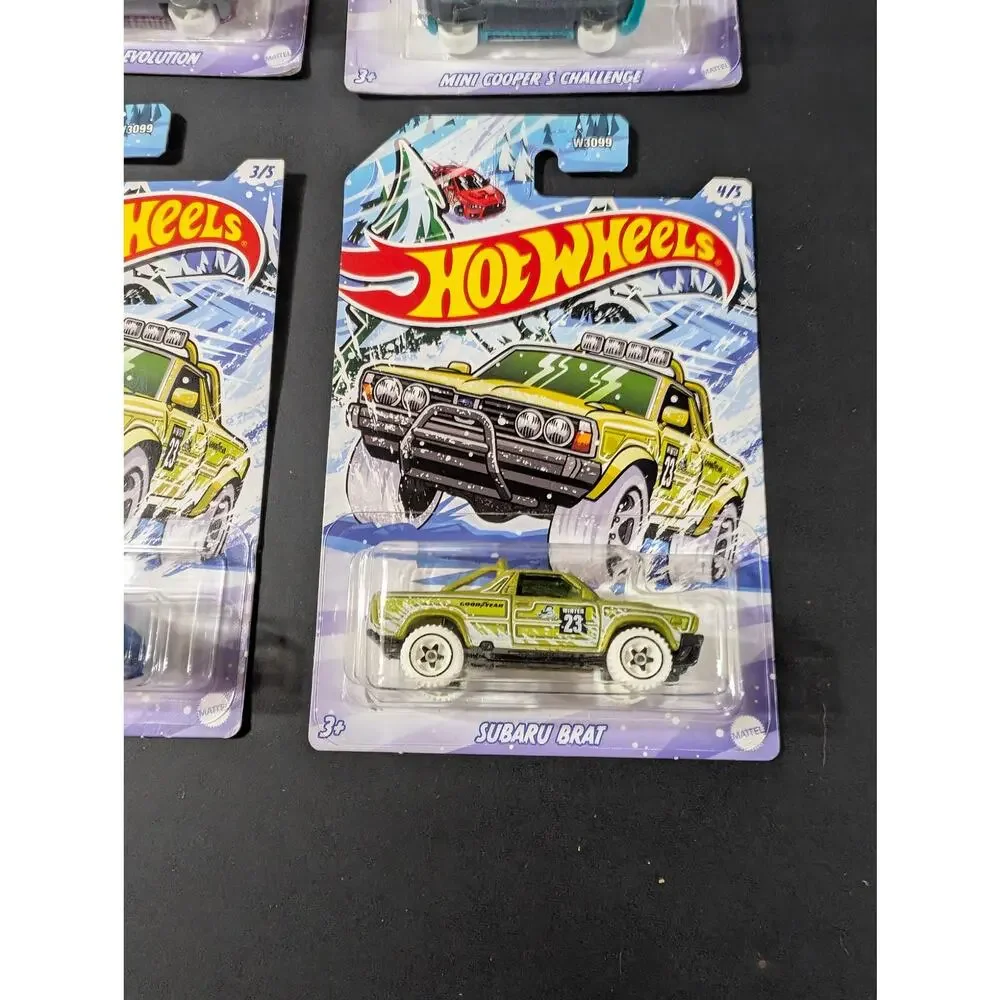 Hot Wheels 2023 Winter Series Lot 4 of 5 Lancer Subaru Mini Sealed Description